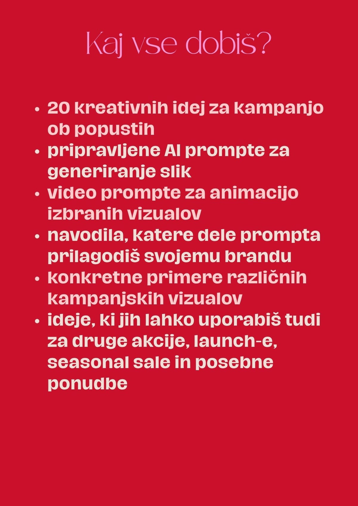 BLACK FRIDAY PROMPT BUNDLE - 20 idej za vizuale, ki ne izgledajo kot vsi ostali