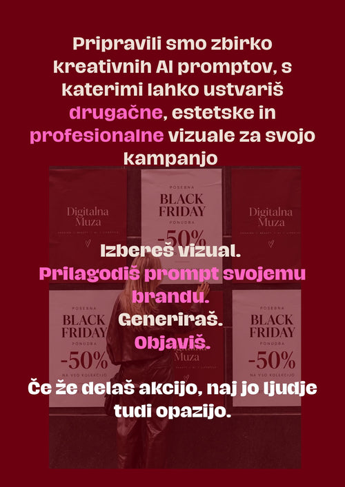 BLACK FRIDAY PROMPT BUNDLE - 20 idej za vizuale, ki ne izgledajo kot vsi ostali